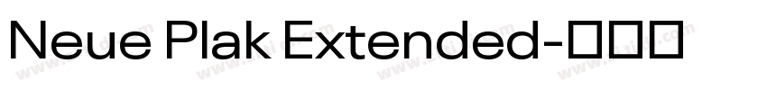 Neue Plak Extended字体转换